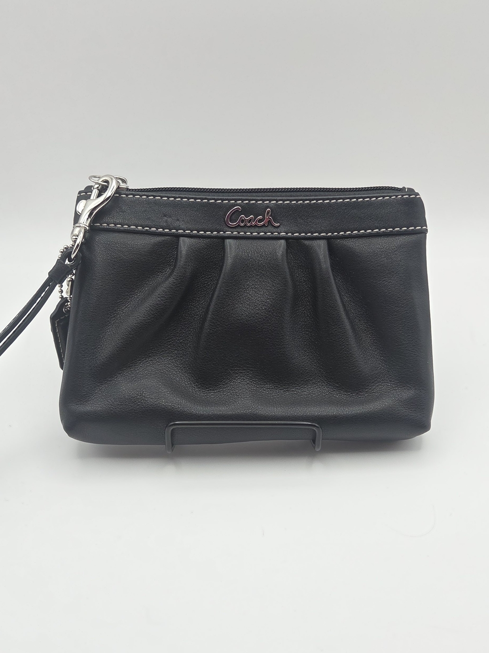 Coach Madison Pleated Leather Wristlet